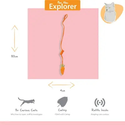 Happy Pet Tabby Patch Karotte Bungee