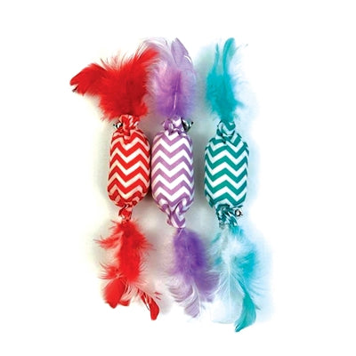 Happy Pet Tabby Patch Crinkle Bonbon – leichtes Katzenspielzeug mit Knistereffekt