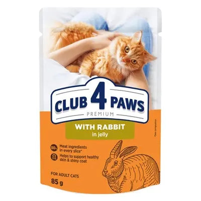 Club 4 Paws Premium Adult Pouch Kaninchen In Gelee
