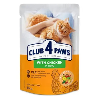 Club 4 Paws Premium-Beutel Für Erwachsene Mit Hähnchen In Sauce