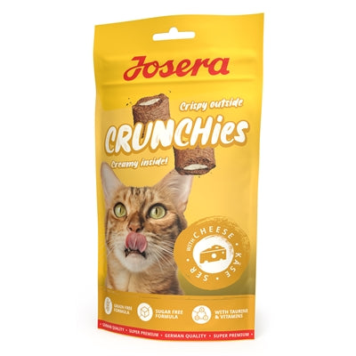 Josera Crunchies Knuspriger Katzensnack mit cremiger Käse-Füllung getreidefrei