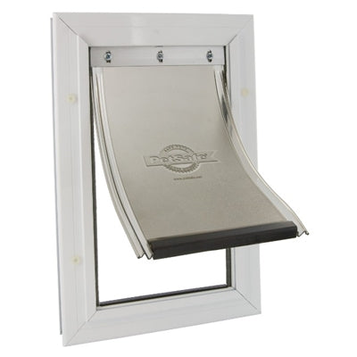 Petsafe Hundeklappe Bis Zu 45 Kg Aluminium Weiss