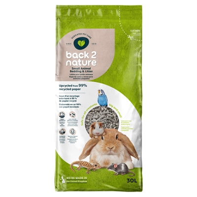 Back-2-Nature Kleintierstreu recycelt saugfähige Bodenabdeckung Nagetier Kaninchen