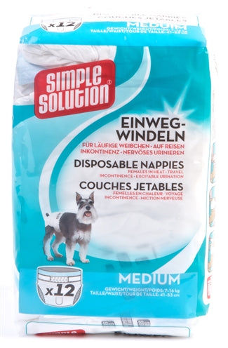 Simple Solution Einfache Lösung Einweg-Hundewindel