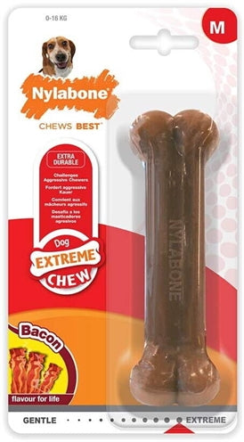 Nylabone Kauknochen Speck für harte Beißer Material Nahaufnahme