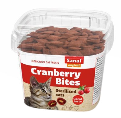 Sanal Katze Cranberry &amp; Huhn Bites Becher