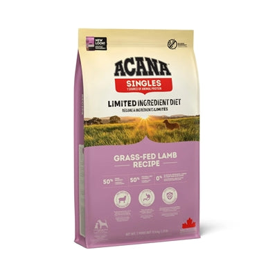 Acana Singles Grasgefüttertes Lamm – Getreidefreies Hundefutter mit Weidehaltungs-Lamm