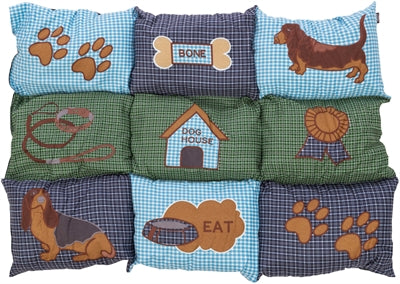Trixie Hundekissen Patchwork Blau/Grün
