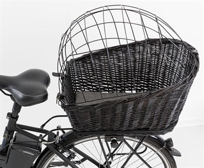 Trixie-Fahrradkorb Mit Drahtkuppel Auf Der Rückseite Schwarz