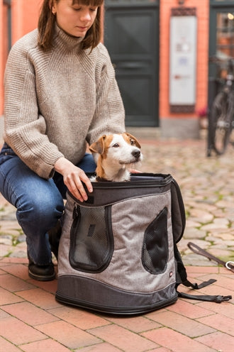 Trixie Hundetasche Timon Schwarz/Grau