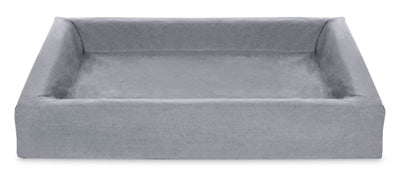 Bia Bed Bezug grau auf Hundekorb aufgezogen moderner Look passend