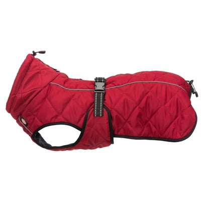 Trixie Hundemantel Minot rot – Frontansicht wetterfeste Hundejacke