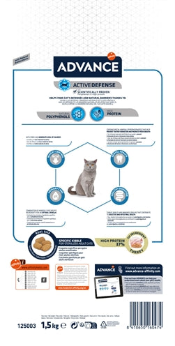 Advance sterilisierte Katze Truthahn Trockenfutter Kroketten Nahaufnahme