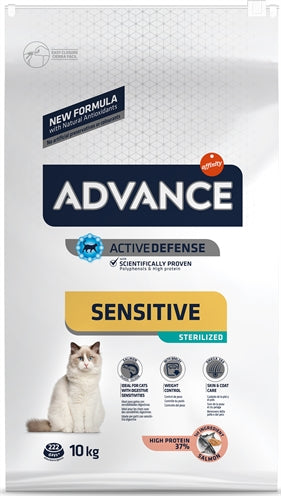 Advance Katzenfutter Sterilized Sensitive Lachs Kroketten Nahaufnahme
