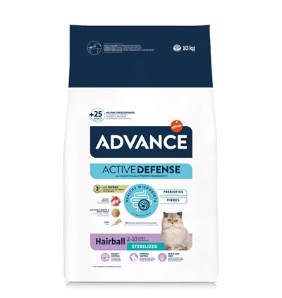 Advance Sterilized Hairball Trockenfutter für kastrierte Katzen Frontansicht