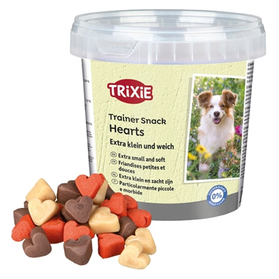 Trixie Trainerin Snack Mini-Herzen Soft-Leckerli für Hunde Frontansicht