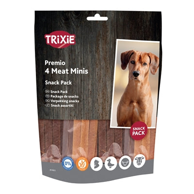 Trixie Premio Fleischriegel Huhn Ente Lamm Lachs Hundesnack Frontansicht