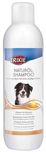 Trixie Trixy-Shampoo mit natürlichem Öl für Hunde Frontansicht