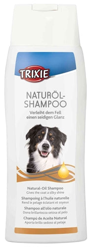 Trixie Hundeshampoo natürliches Öl pflegend Rückseite Inhaltsstoffe