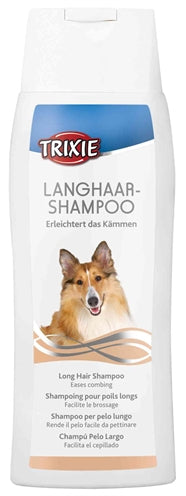Trixie Shampoo für langhaarige Hunde pflegendes Fellshampoo Frontansicht