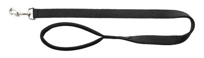 Trixie Premium Hundeleine schwarz, hochwertige Nylon-Führleine für den Alltag