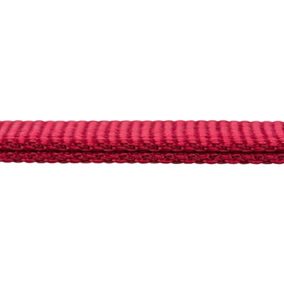 Trixie Premium Hundeleine rot, Detailansicht der Metallbeschläge und Ringe