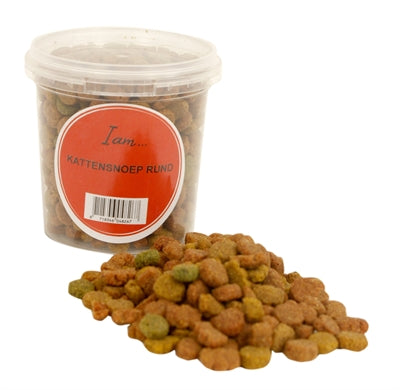I Am Katzensnack Rindfleisch Bonbons, Nahaufnahme der einzelnen Leckerlis