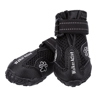 Trixie Beinschutz Walker Active schwarz für Hunde – Frontansicht
