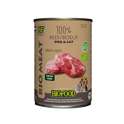 BF Petfood Bio Rindfleisch-Menü Dose für Hunde – biologisches Nassfutter