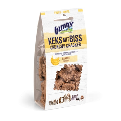 Bunny Nature Knusper-Cracker Banane – knuspriger Snack für Kaninchen und Nager