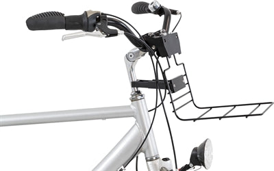 Trixie Fahrradkorb für Lenker Hund – Frontansicht am Fahrrad