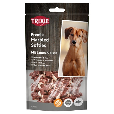 Trixie Premio Marmorierte Lamm-Softies – weiche Hundeleckerlis Nahaufnahme