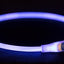 Trixie Lichtgevende Halsband Usb Flash Light Oplaadbaar Tpu Blauw