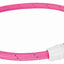 Trixie Lichtgevende Halsband Hond Flash Usb Tpu / Nylon Roze
