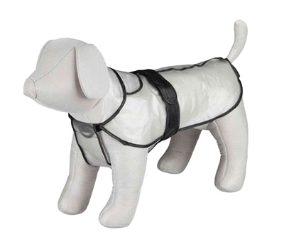 Regenmantel für Hunde Trixie Tarbes transparent gestreift, Detailansicht Verschluss