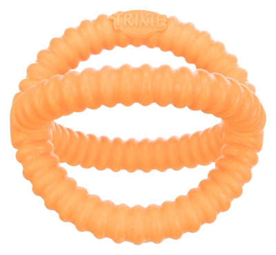 Trixie Aqua Toy TPR orange Detailansicht – nachziehbares Schwimmspielzeug für Hunde