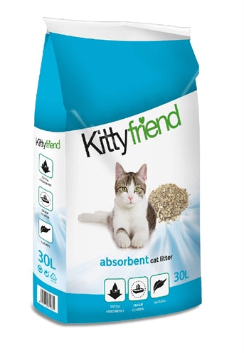 Kitty Friend Katzenstreu – Saugstarke und geruchsbindende Streu für die Katzentoilette