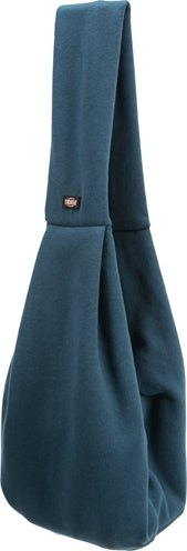 Trixie Sling Bauchtragetasche Blau-Grau – Bequeme Tragetasche für kleine Hunde und Katzen