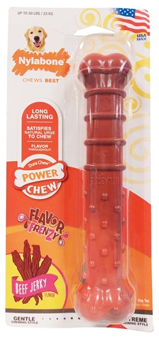 Nylabone Dura Chew Beef Jerky Kauspielzeug für starke Beißer Hund