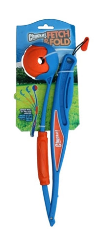 Chuckit Fetch & Fold 25M Ballwerfer – Faltbare Ballschleuder für weite Würfe