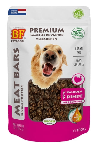 BF Petfood Fleischriegel Truthahn – Getrocknete Truthahnstreifen als Hundesnack