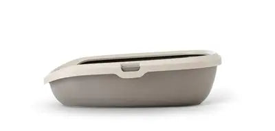 Savic Kattenbak Happy Planet Gizmo Met Rand Mocca / Warmgrijs