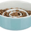 Trixie Voerbak Slowfeeding Keramiek Grijs / Blauw