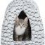 Trixie Kattenmand Iglo Mila Pluche Wit / Grijs