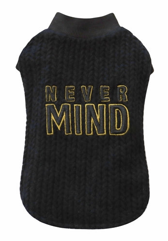 Croci Hundebekleidung Nevermind schwarz – Detailansicht Material und Print