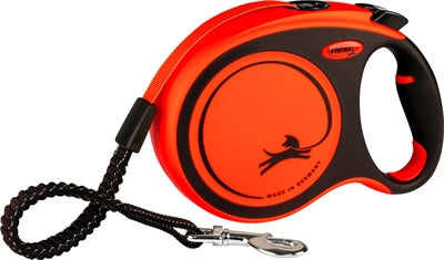 Flexi Roll Line Xtreme Rollleine Schwarz Orange – Robuste Hundeleine für aktive Hunde