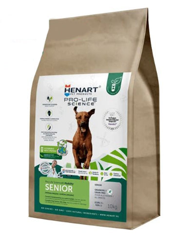 Henart Senior Hundefutter mit Mehlwurm-Insektenprotein und Eierschalenmembran