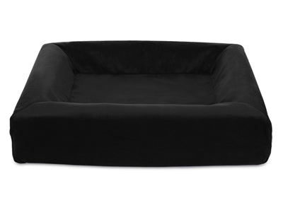Bia Bed Royal Samtbezug Hundekorb Schwarz – Luxuriöses Hundebett mit weichem Samtbezug