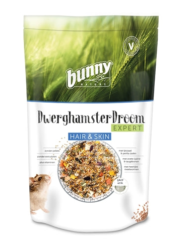 Bunny Nature Zwerghamster Traum Haar & Haut – Spezialfutter für gesundes Fell bei Zwerghamstern