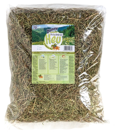 Bunny Nature Frisches Gras Heu Gartenglück – Premium-Heu mit Blüten für Kleintiere
